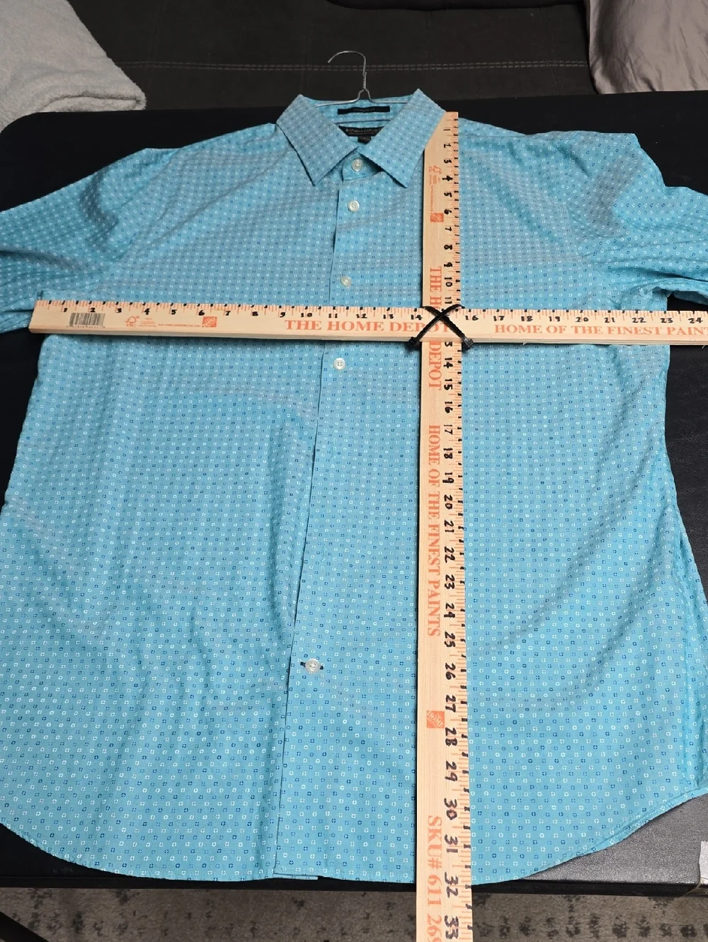 Banana Republic Mens Large Lot of 2 Casual Button Down Shirts Plaid Microdot L